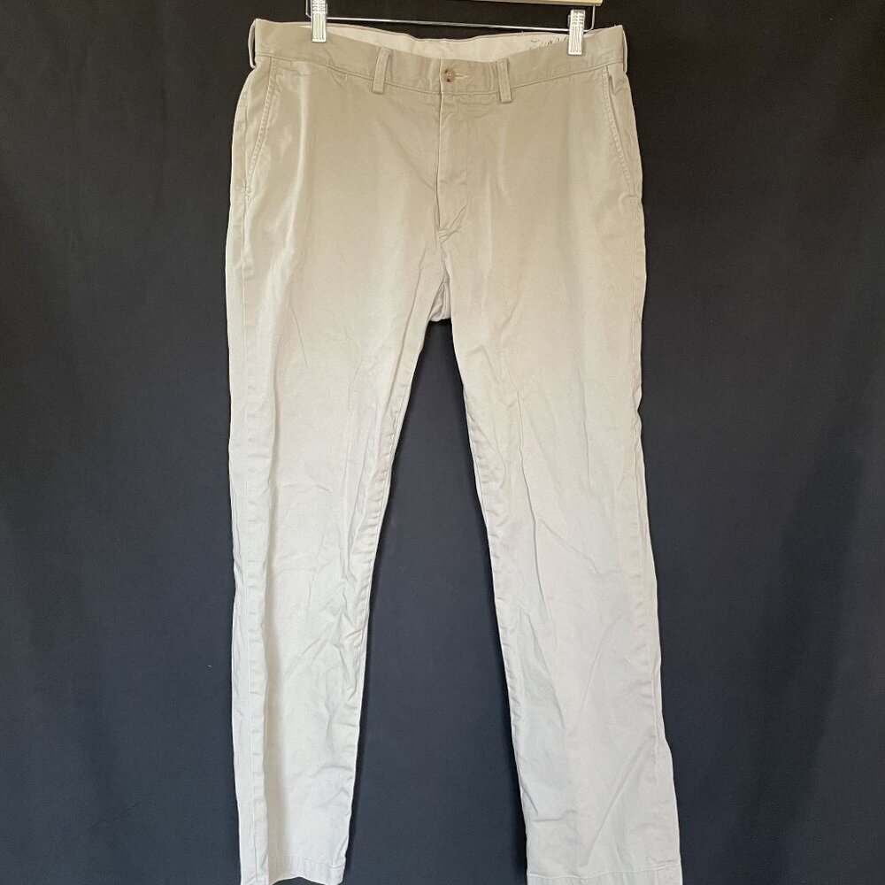 Polo‎ Ralph Lauren classic fit cotton men's size 36/34 business trousers beige
